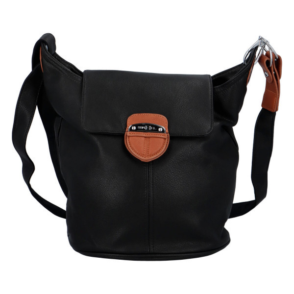 Neobvyklá  dámská kabelka Filomenia, černá