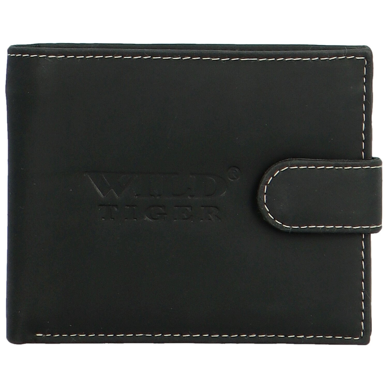 Pánská kožená peněženka černá - Wild Ruansh černá