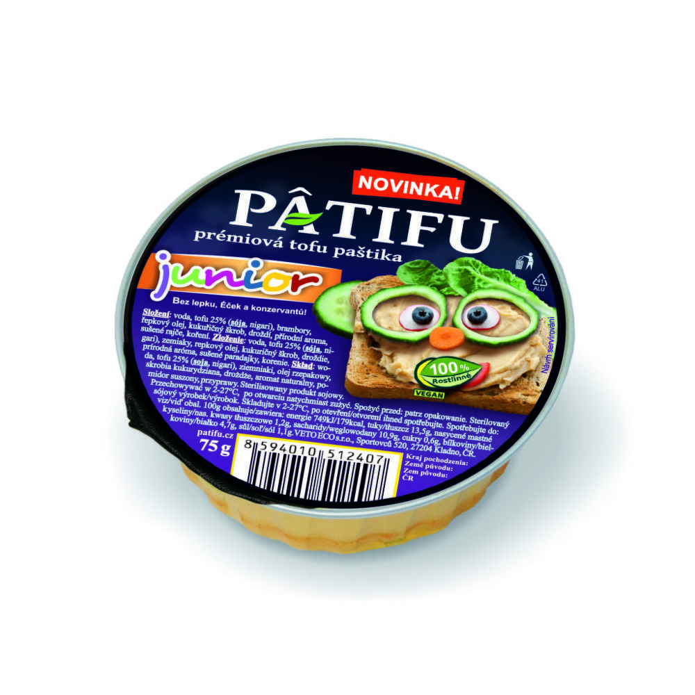 Paštika PATIFU junior 75 g   VETO ECO