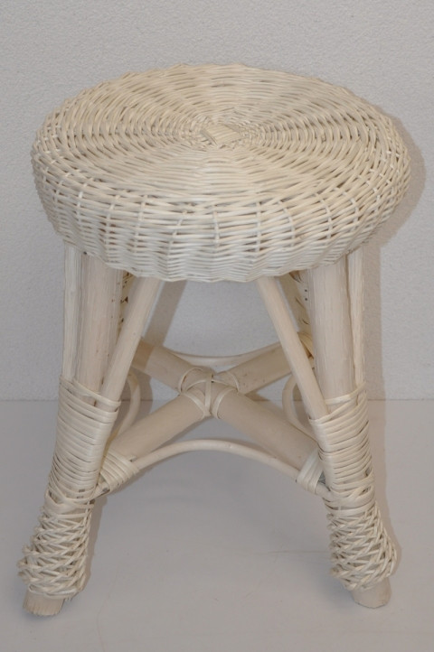 Taburet Rudnik bílá