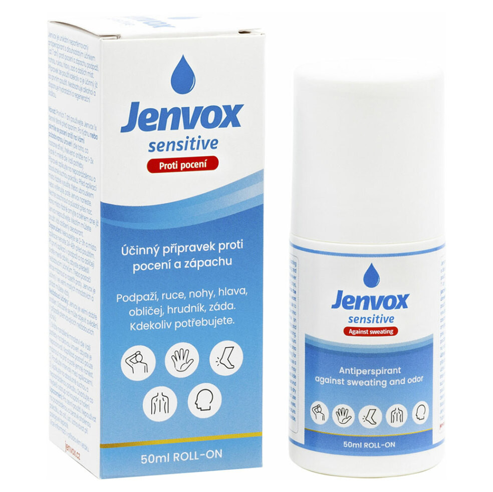 JENVOX Sensitive Roll-on Proti pocení a zápachu 50 ml, poškozený obal