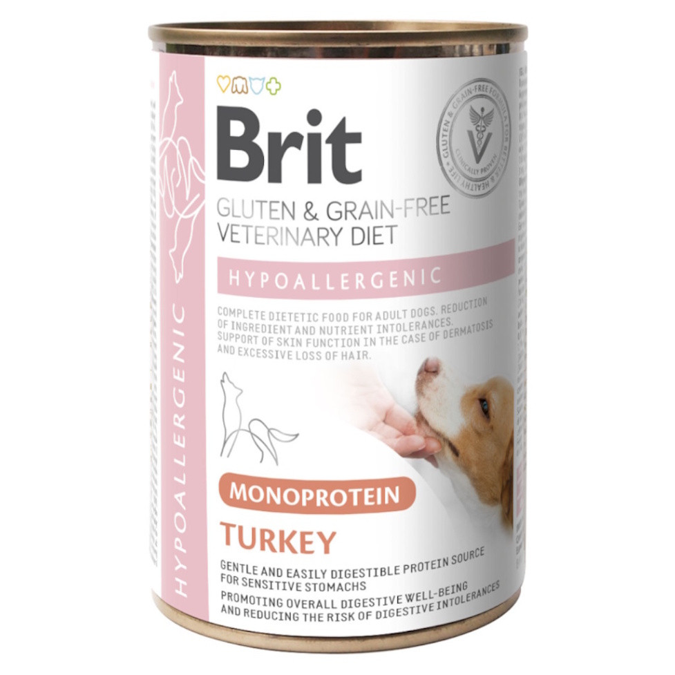 BRIT Veterinary Diet GF Mono Protein Hypoallergenic Turkey pro psy 400 g
