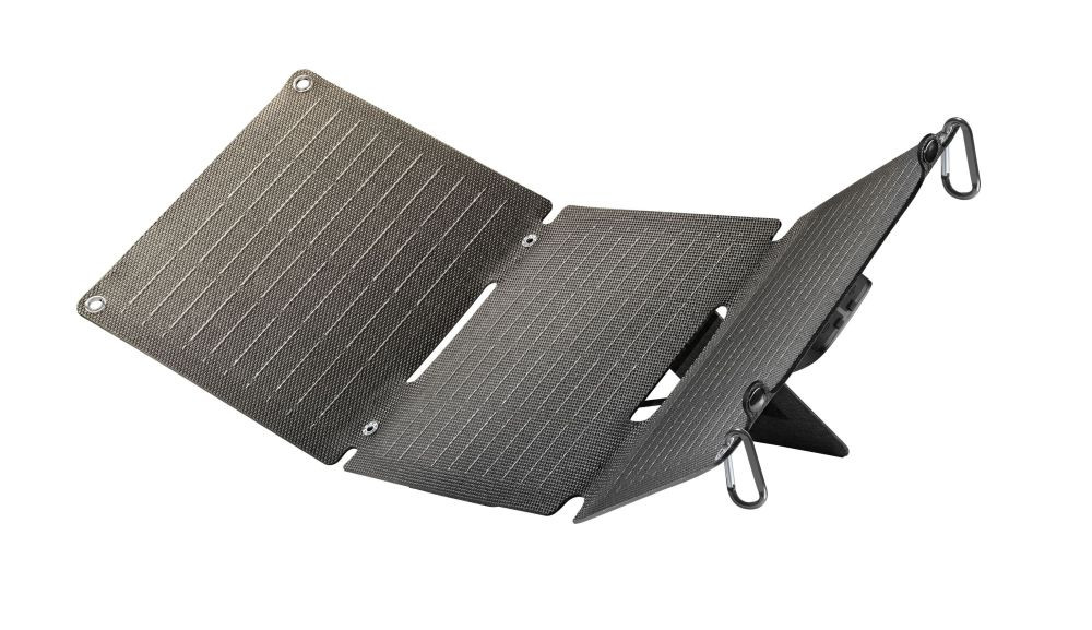 Přenosná solární nabíječka CellularLine SOLAR, 20W, černá