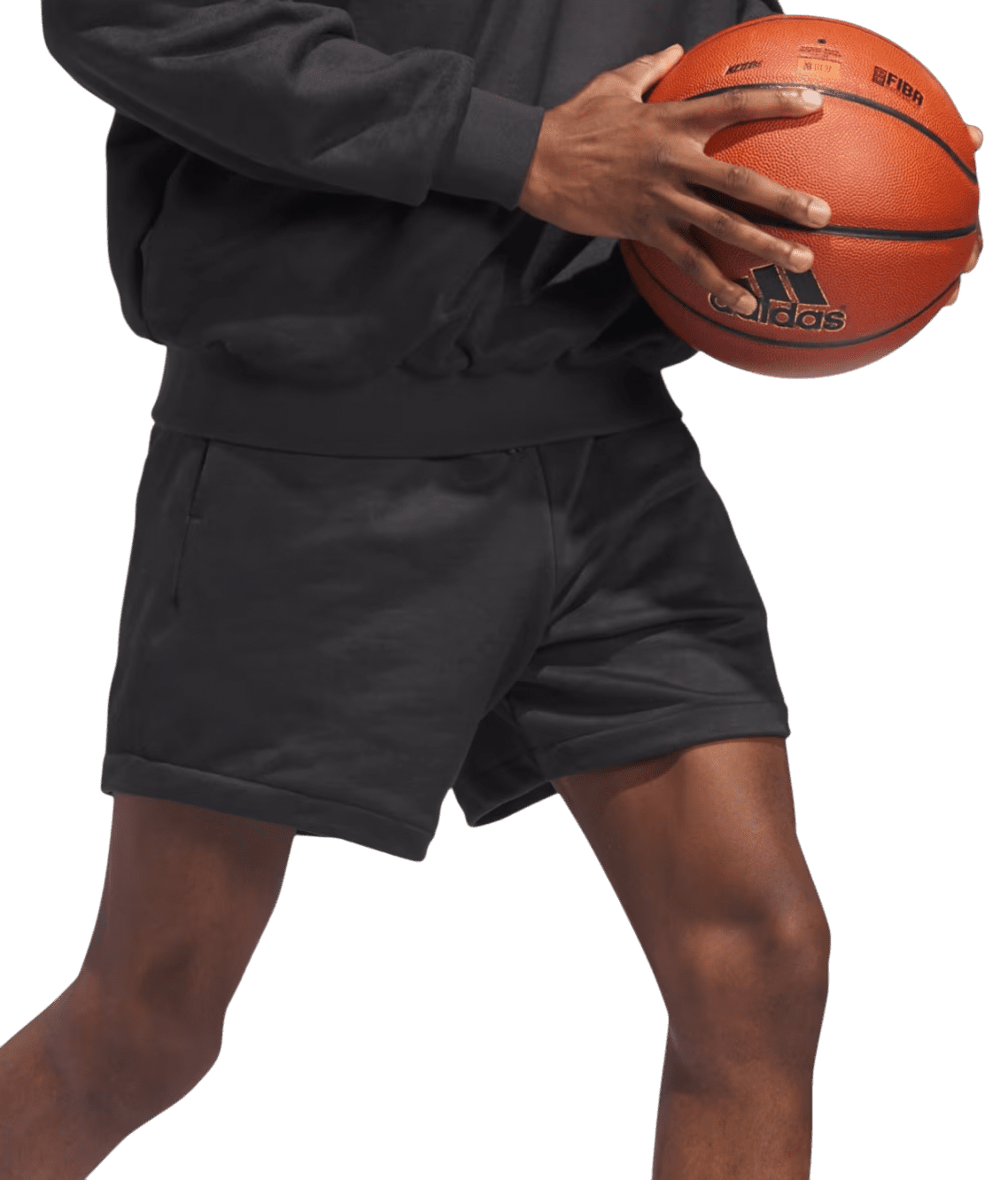 Šortky adidas BASKETBALL SUEDED SHORTS