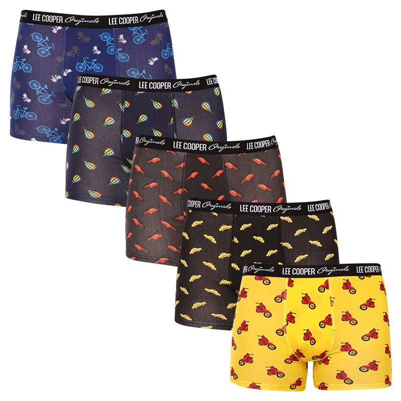 5PACK pánské boxerky Lee Cooper vícebarevné (LCU3200700E-1763083) XXL, trenky / trenýrky