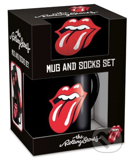 Darčekový set - hrnček s ponožkami Rolling Stones: Tongue