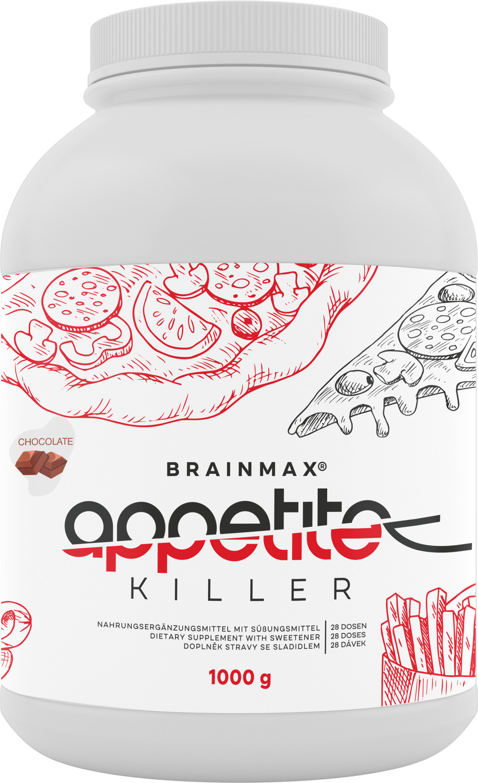 BrainMax Appetite Killer, 1000 g Příchuť: Čokoláda