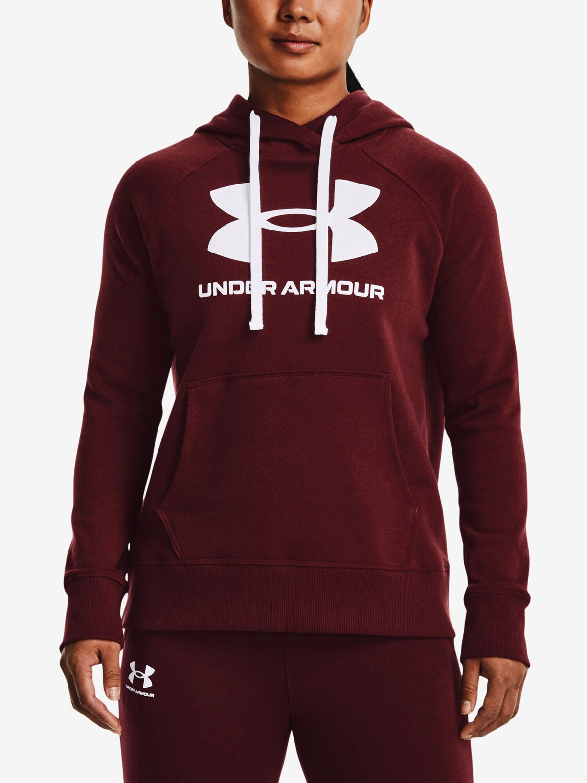 Dámská mikina Under Armour  Rival Fleece Logo Hoodie-RED M