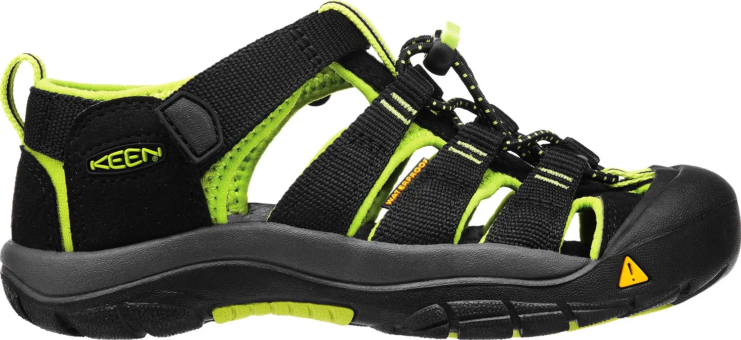 Dětské sandály Keen  Newport H2 JR Black/Lime Green  US 1