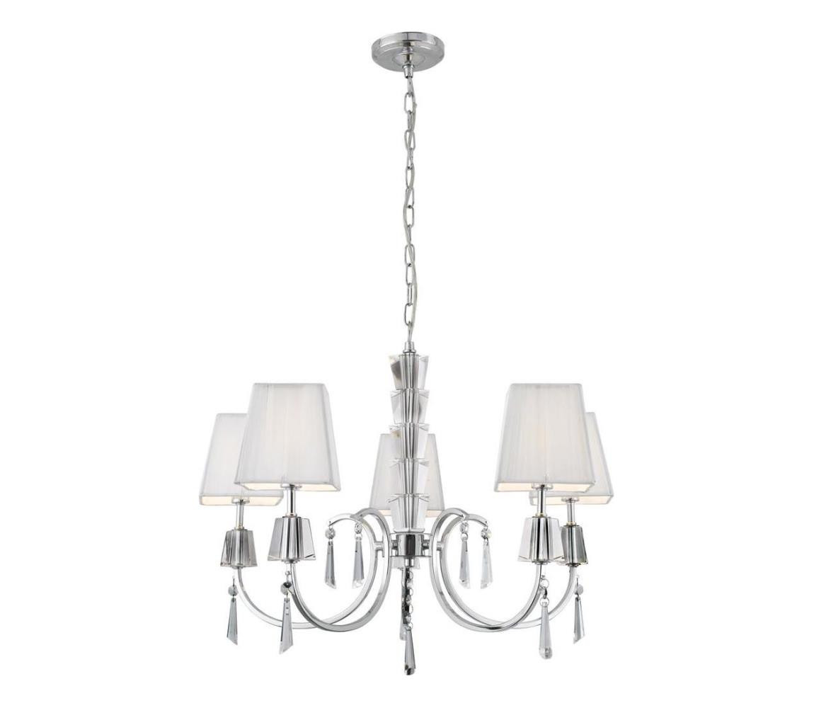 Searchlight Searchlight 6885-5CC - Lustr na řetězu PORTICO 5xG9/33W/230V chrom