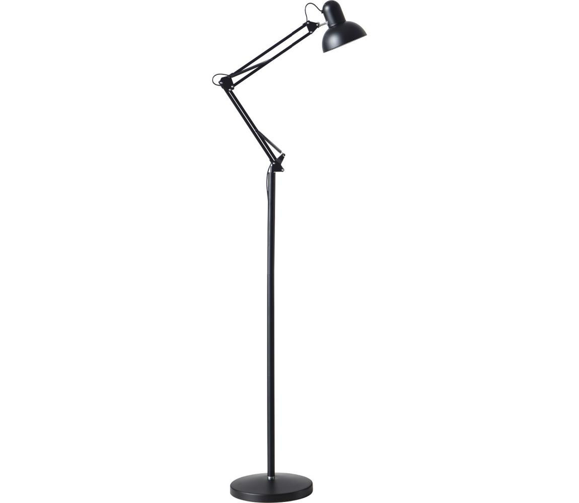 Flexibilní stojací lampa AURIQ 1xE27/60W/230V 184 cm černá