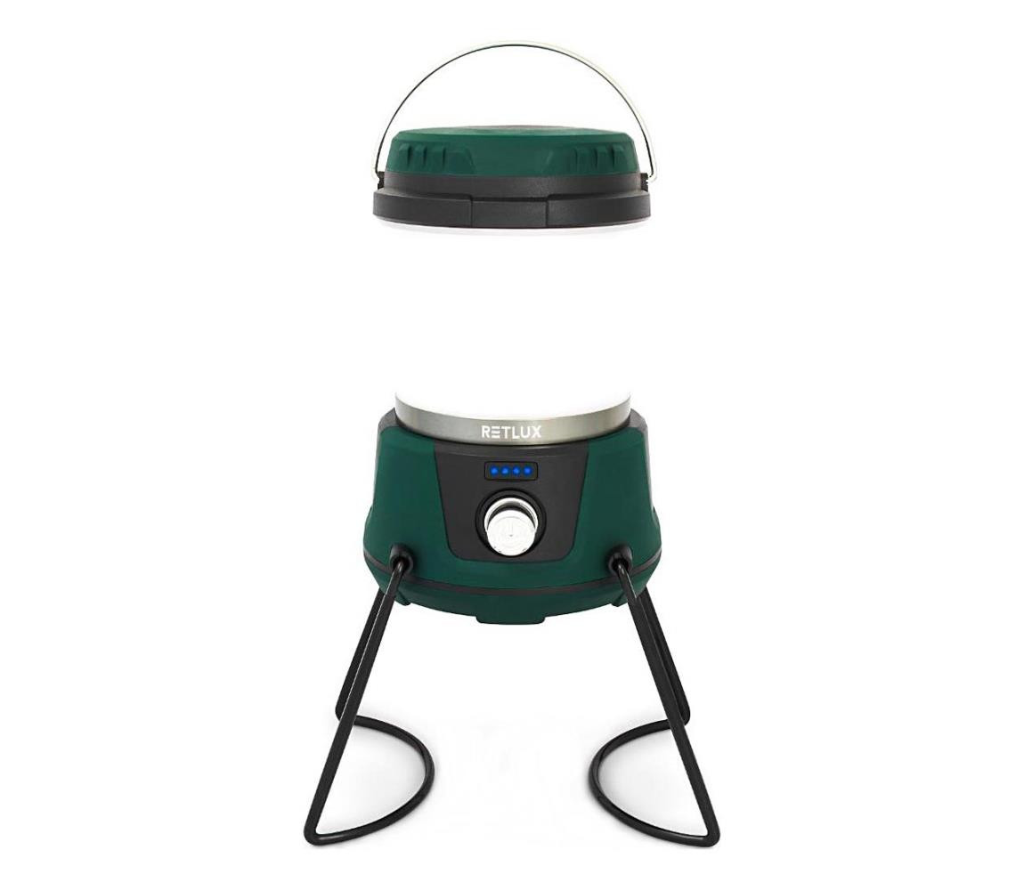 LED Stmívatelná přenosná lampa s funkcí powerbanky LED/3W/4400 mAh IPX2