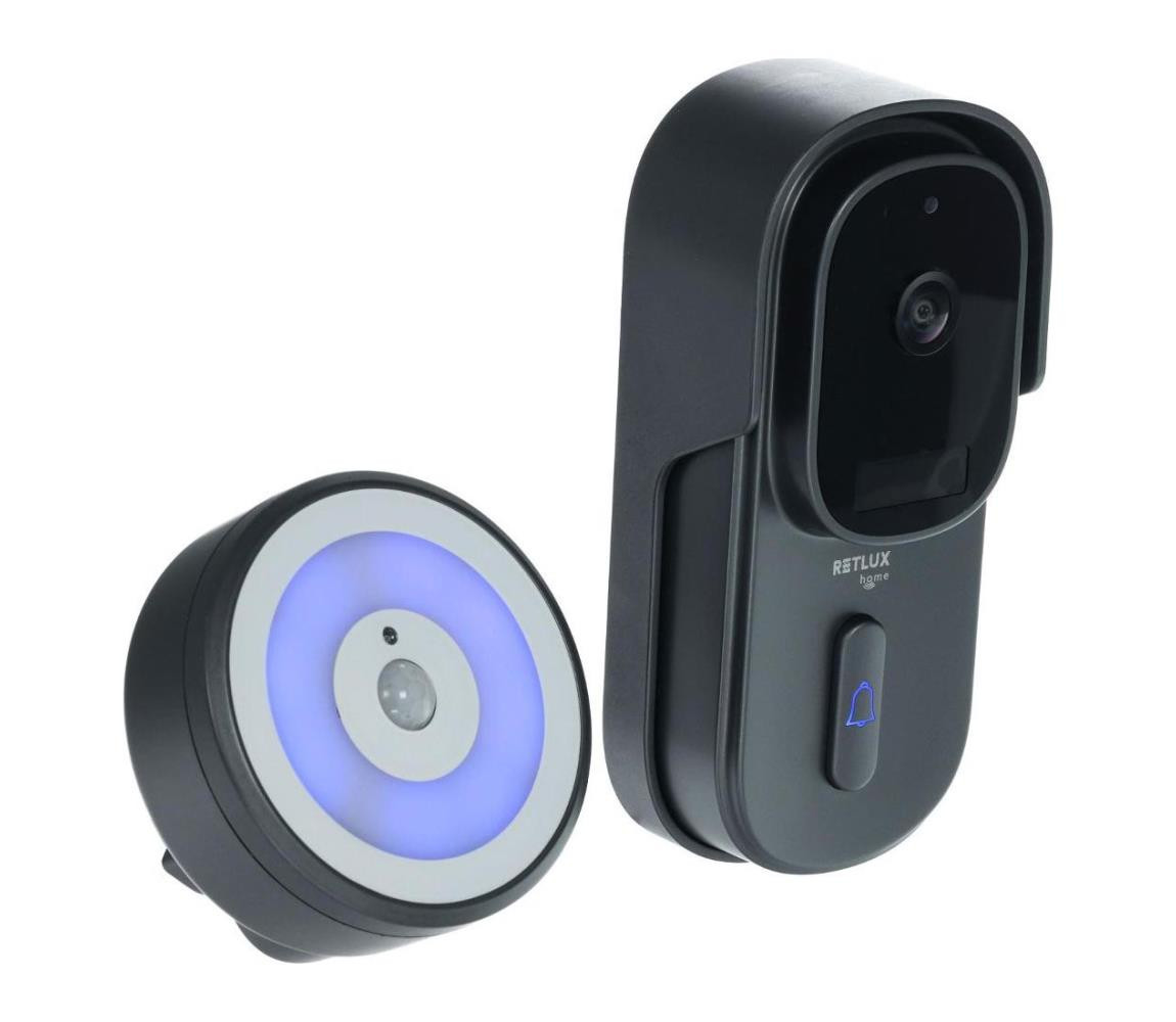 Videozvonek se senzorem pohybu 5MPx 1440p 5200 mAh Wi-Fi IP65 antracit