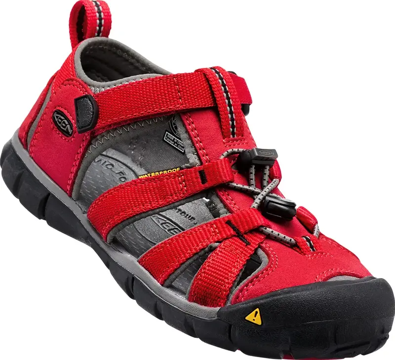 Dětské sandály Keen  Seacamp II CNX K  racing red/gargoyle  US 10