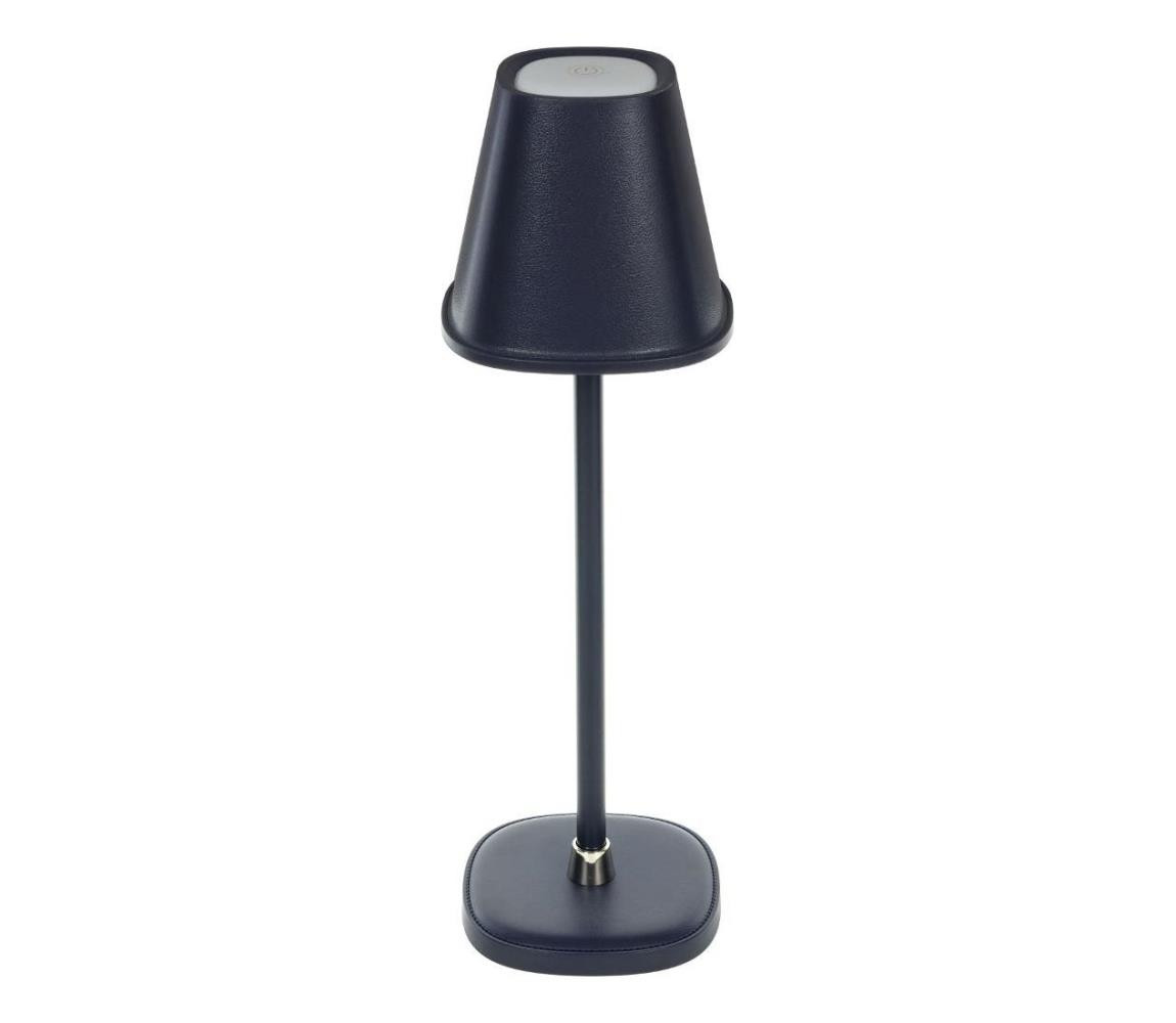 LED Stmívatelná nabíjecí stolní lampa LED/3W/1800 mAh tmavě modrá