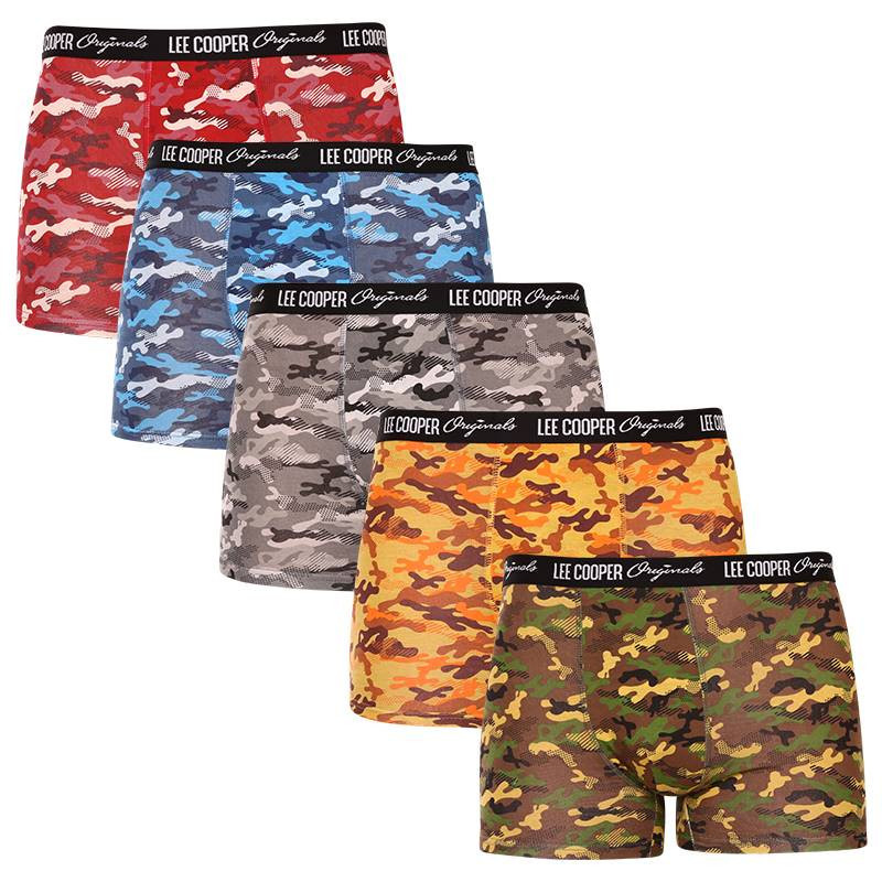 5PACK pánské boxerky Lee Cooper vícebarevné (LCU3200700D-1763075) XXL, trenky / trenýrky