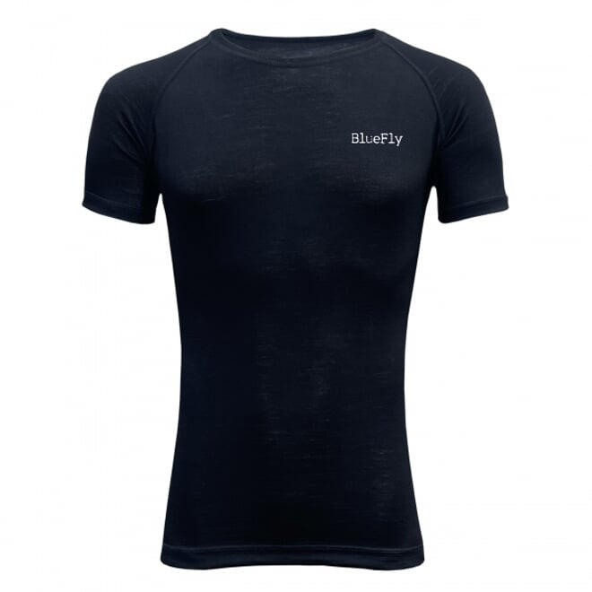 Prádlo Termo Merino - triko krátký rukáv černé S