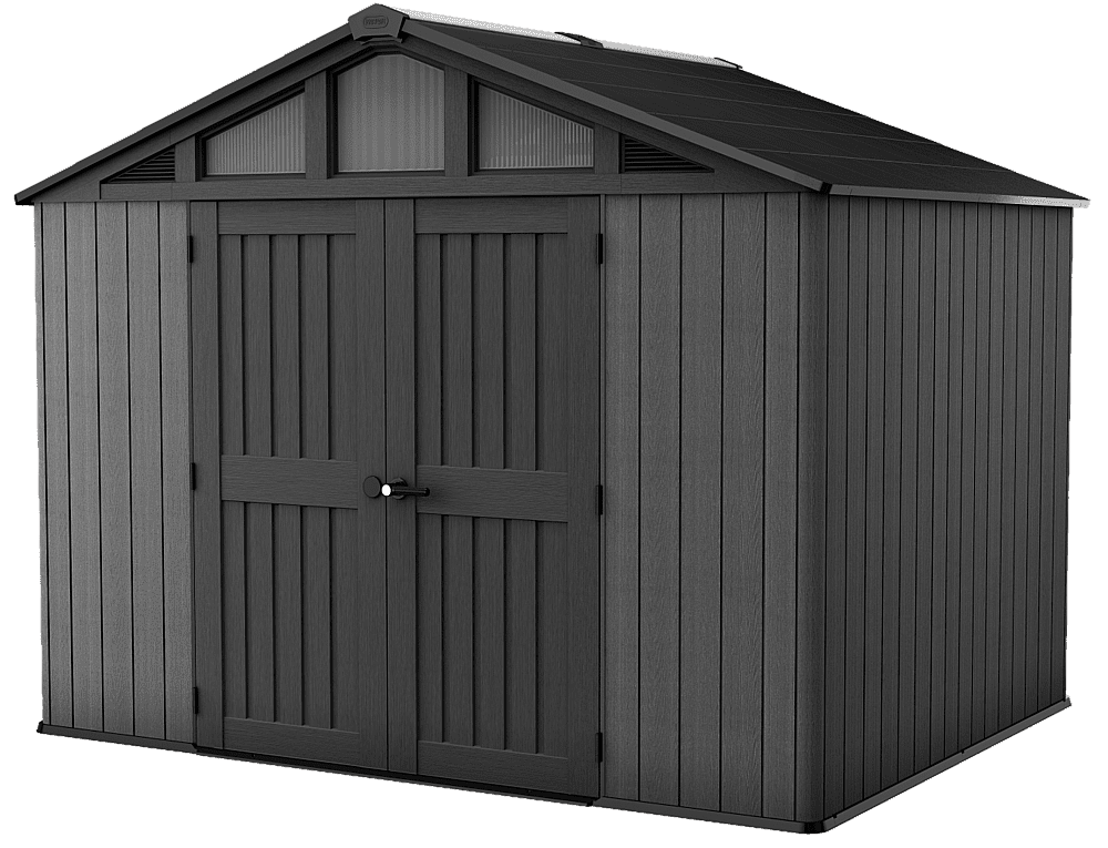 Zahradní domek plocha 304 x 243 cm (šedá-antracit)