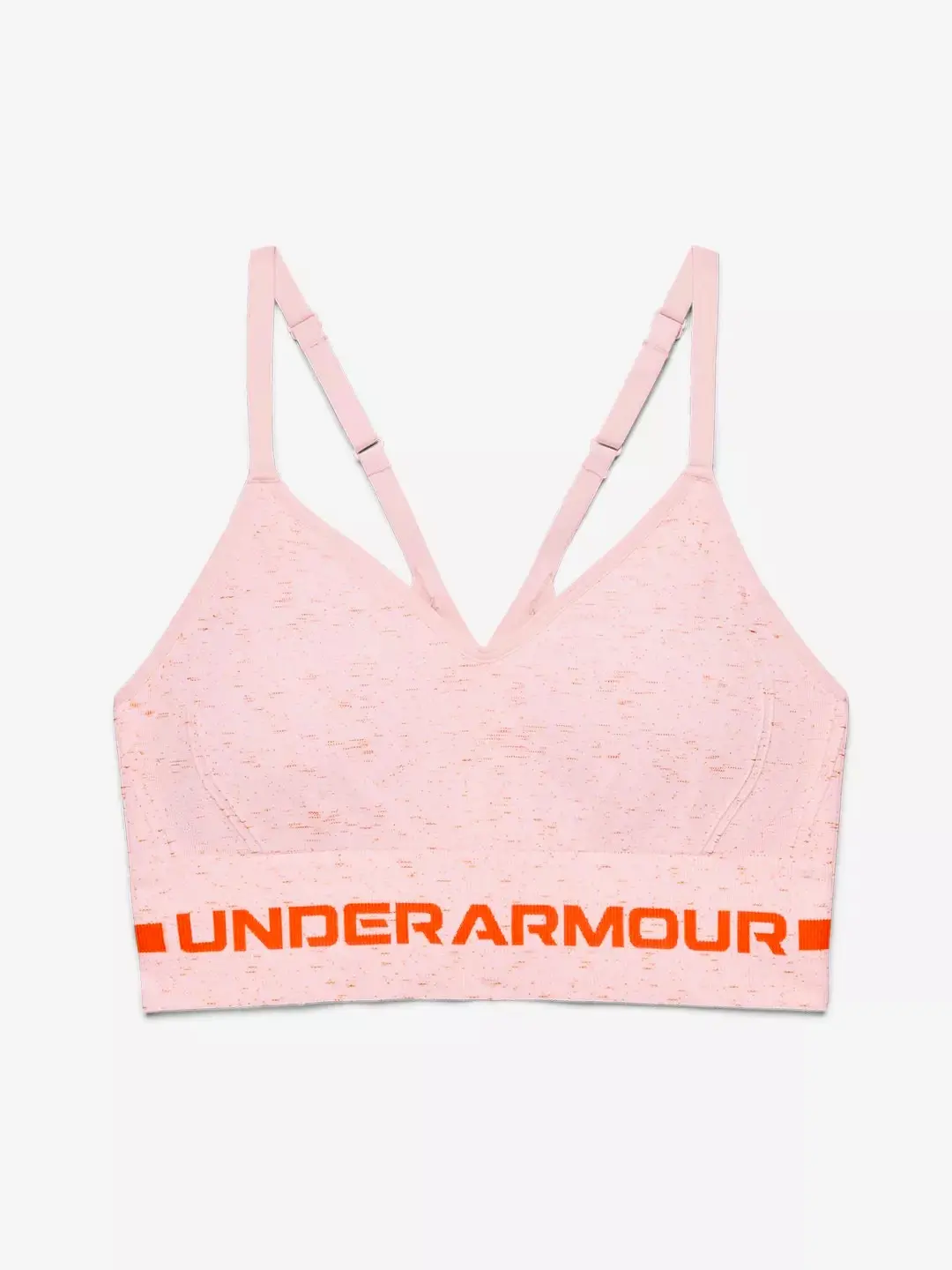 Dámská podprsenka Under Armour  Seamless Low Long Htr Bra pink Beta Tint L