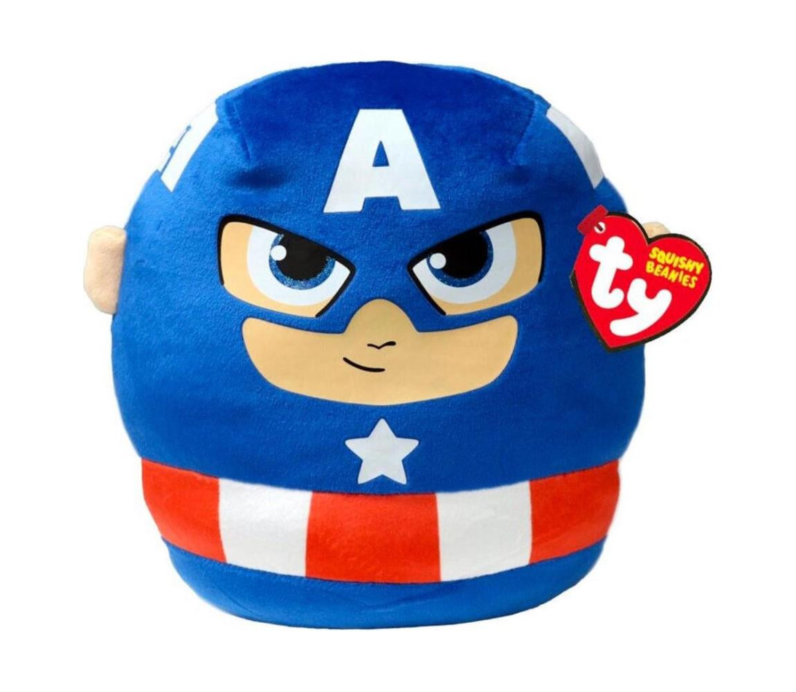 TY TY - Plyšová hračka Squishy CAPTAIN AMERICA 22 cm