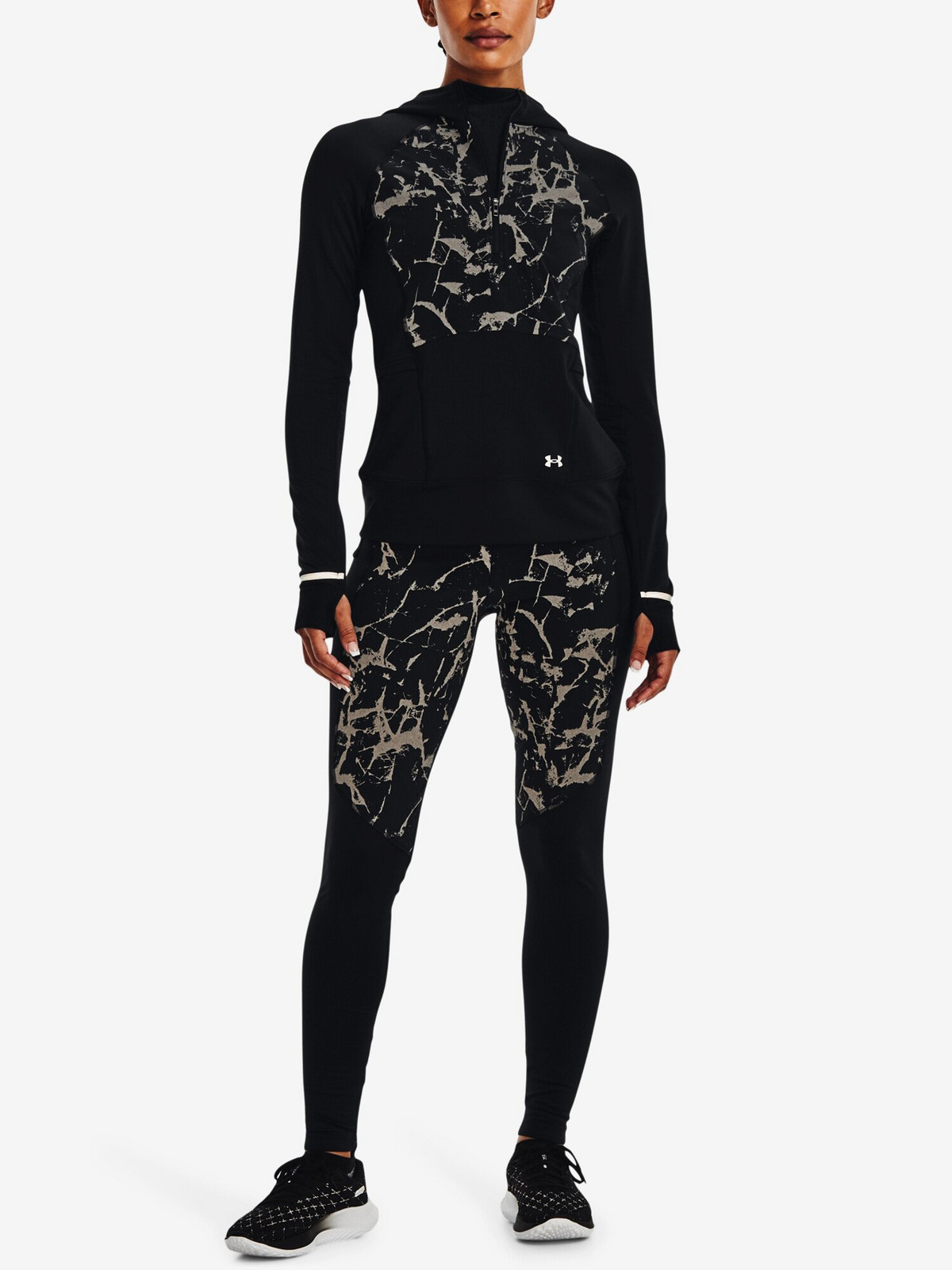 Dámské legíny Under Armour  OutRun the Cold Tight II-BLK XS