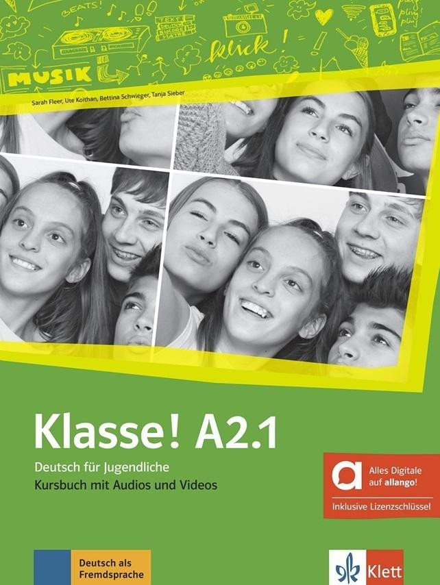 Klasse A2.1 – Hybride Ausgabe – Kursbuch + MP3/Video allango.net + Lizenz (24 Monate)