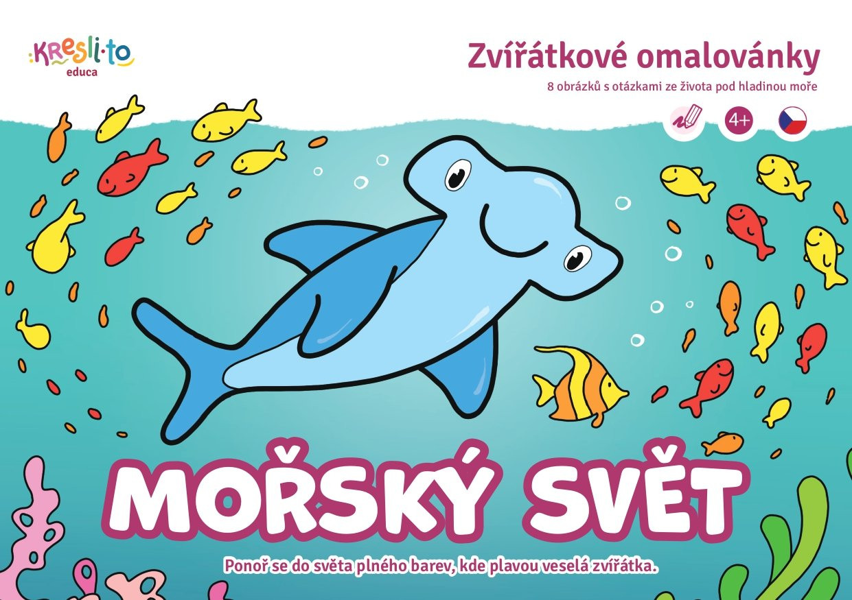 Mořský svět – zvířátkové omalovánky pro nejmenší A5 - Filip Škoda