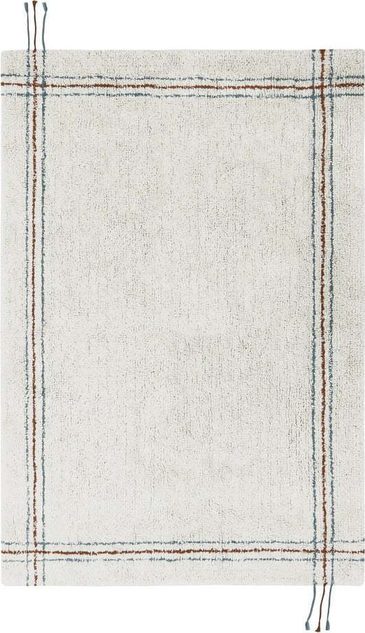 Krémový pratelný ručně tkaný bavlněný koberec 90x130 cm Cuisine Natural – Lorena Canals