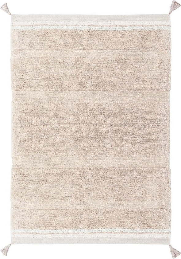 Světle růžový pratelný ručně tkaný bavlněný koberec 90x130 cm Bloom Rose – Lorena Canals