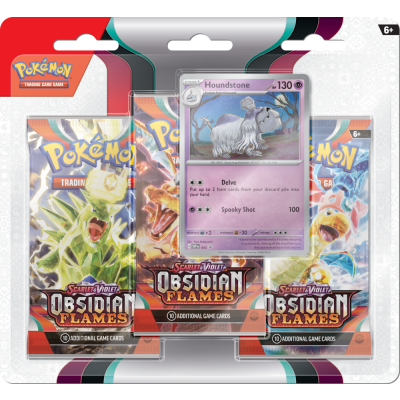 Pokémon TCG: SV03 Obsidian Flames - 3 Blister Booster - Houndstone