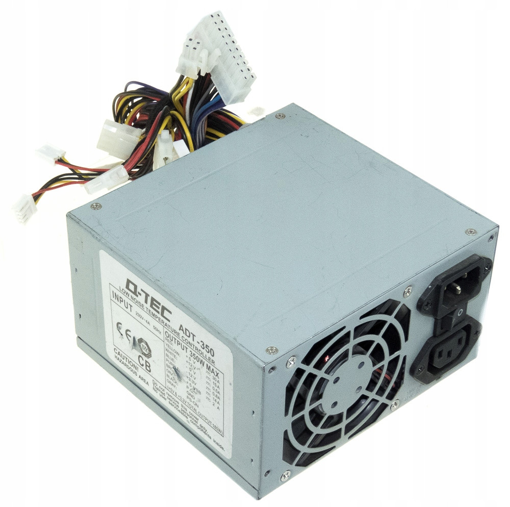Q-tec ADT-350 350W Atx 20-PIN Aux Molex Fdd