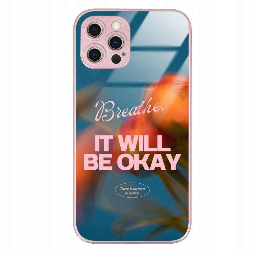 Pouzdro Pro Iphone 13 'pink Glass Aesthetic Horské Motivační'