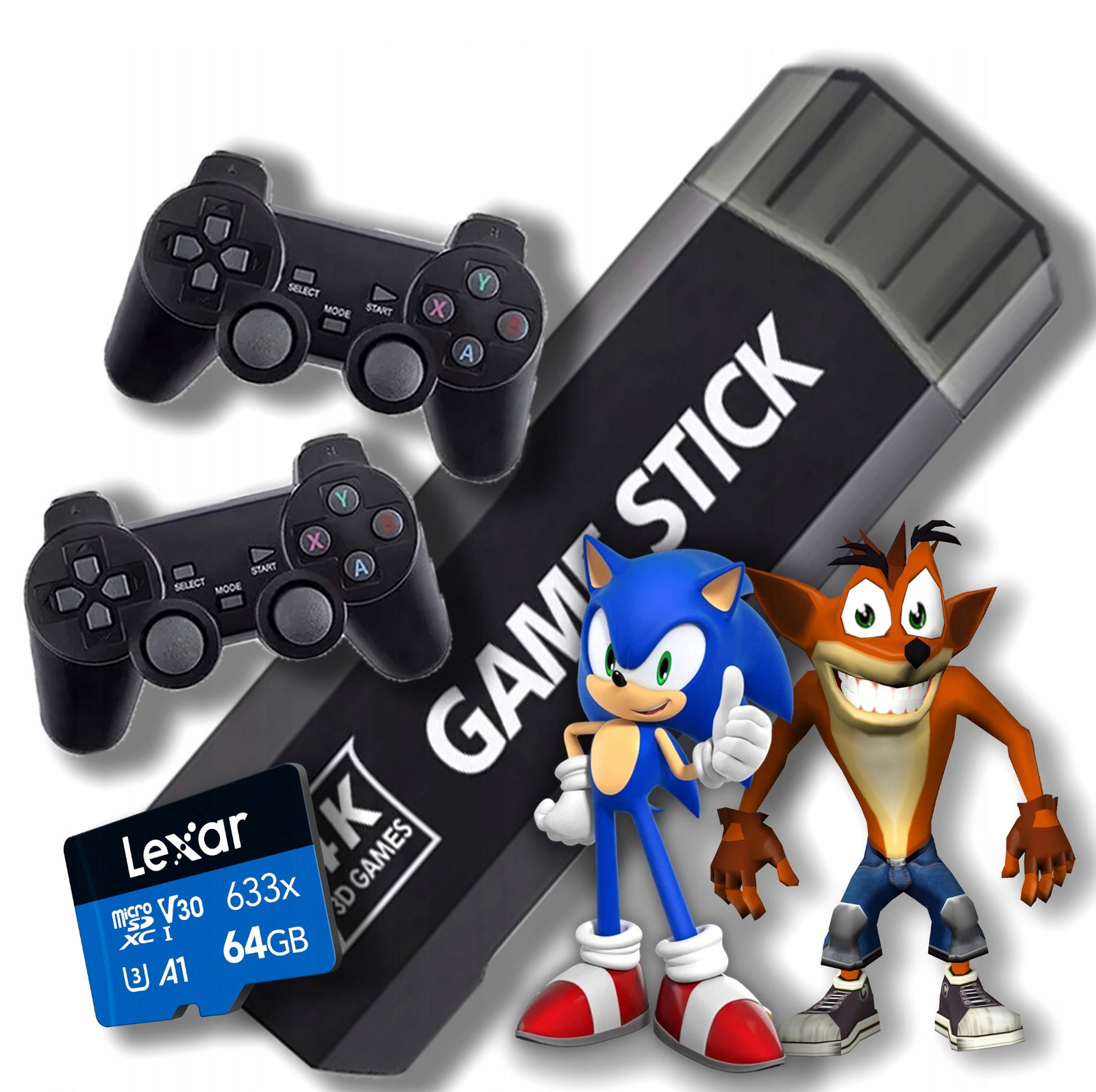 Retro Konzole Hra Tv GD10 X2 Vayava Opticast 64GB 37500 Her 2 Hdmi Pady