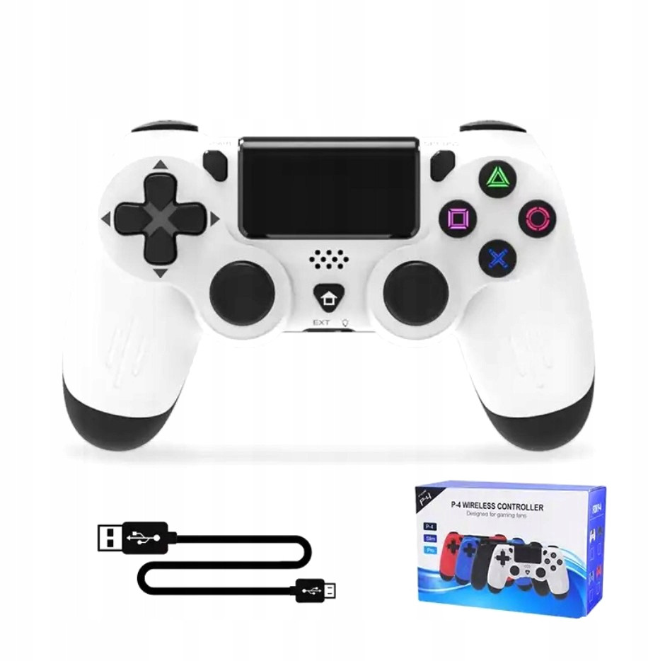 Bezdrátový Pad Pro PS4 Doubleshock Ovladač Bílý