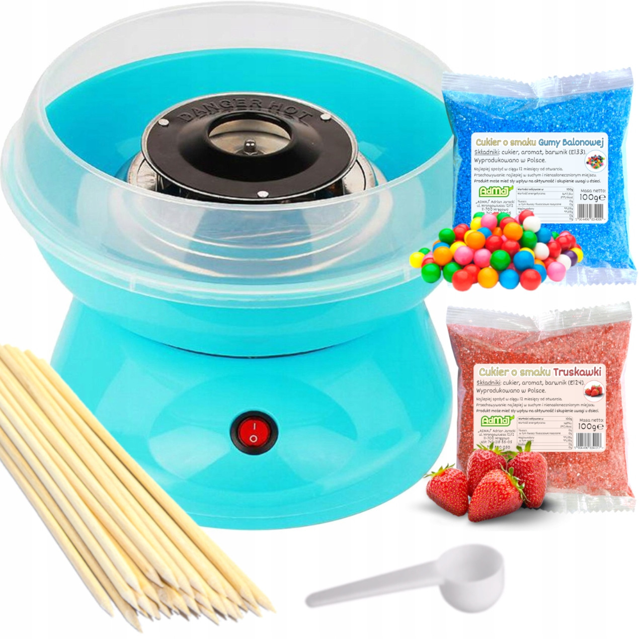 Domácí stroj na cukrovou vatu Strojek na výrobu vaty Cukr 2x 100g