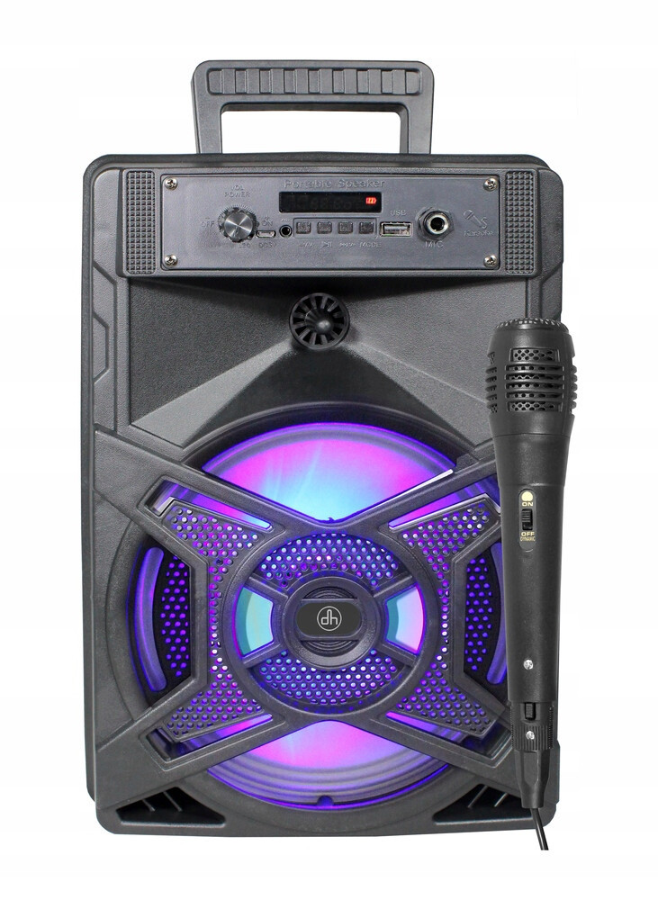 Bluetooth Karaoke reproduktor Altavoz s mikrofonem a Led