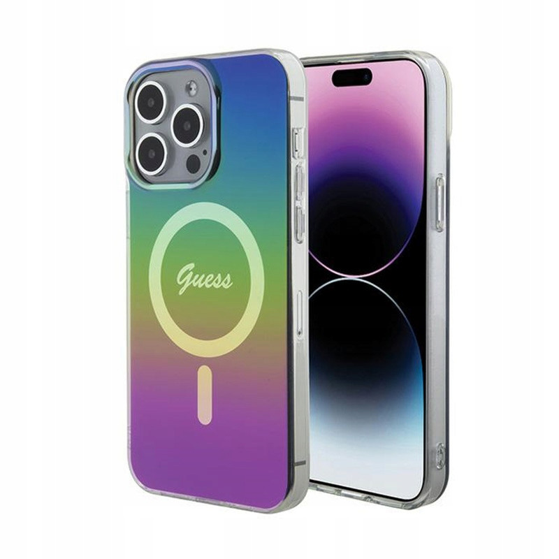 Guess IML Iridescent MagSafe Pouzdro iPhone 15 Pro Max (barevné)