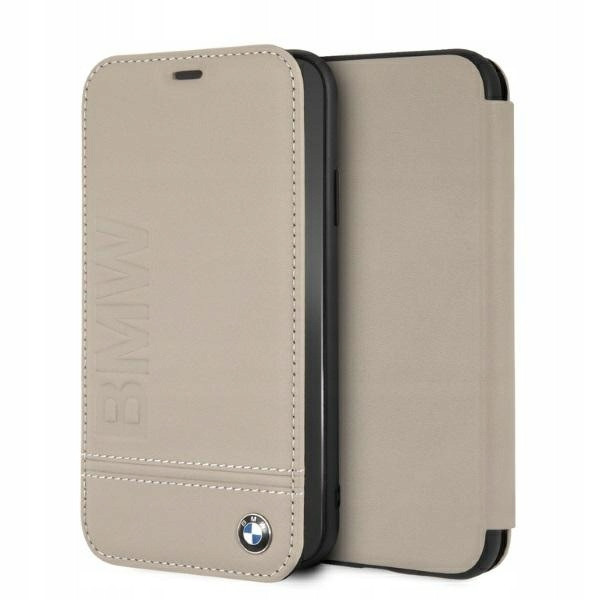 Bmw BMFLBKI61LLST iPhone Xr book béžová/taupe Logo Imprint