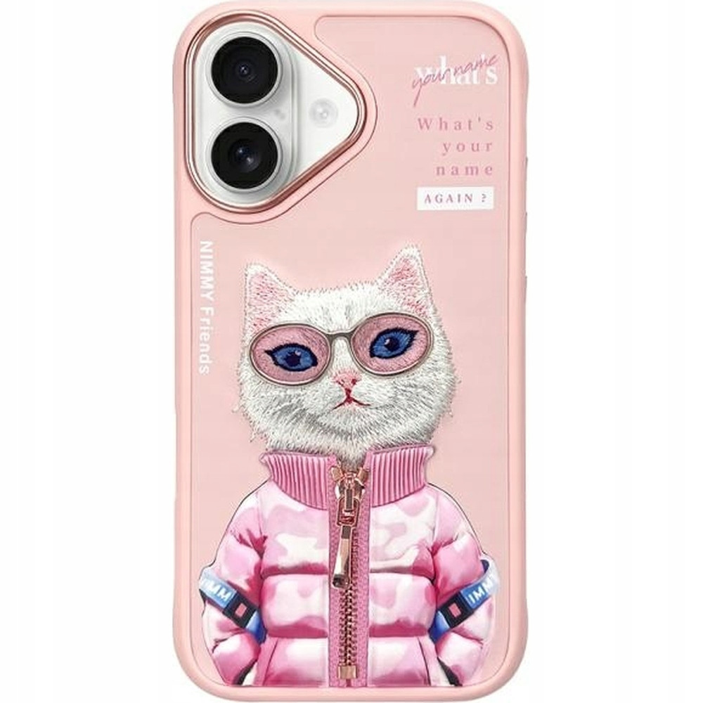 Pouzdro Nimmy pro iPhone 16, case kryt obal zadní kryt s kočičkou na telefon