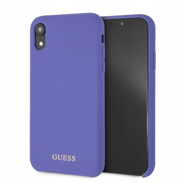 Guess GUHCI61LSGLUV iPhone Xr purple /fialová hard case Silicone