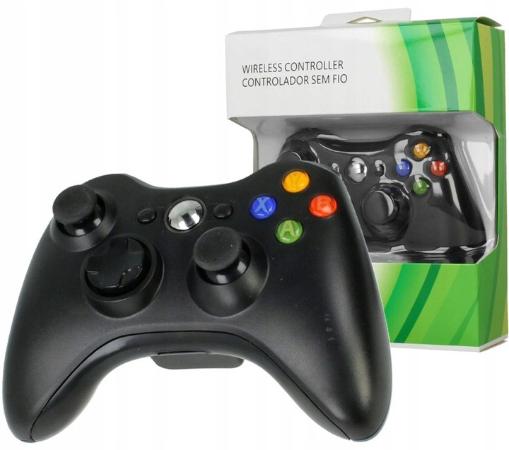 Bezdrátový Pad Pro Konzoli Xbox 360 Pc Ovladač Černý Gamepad