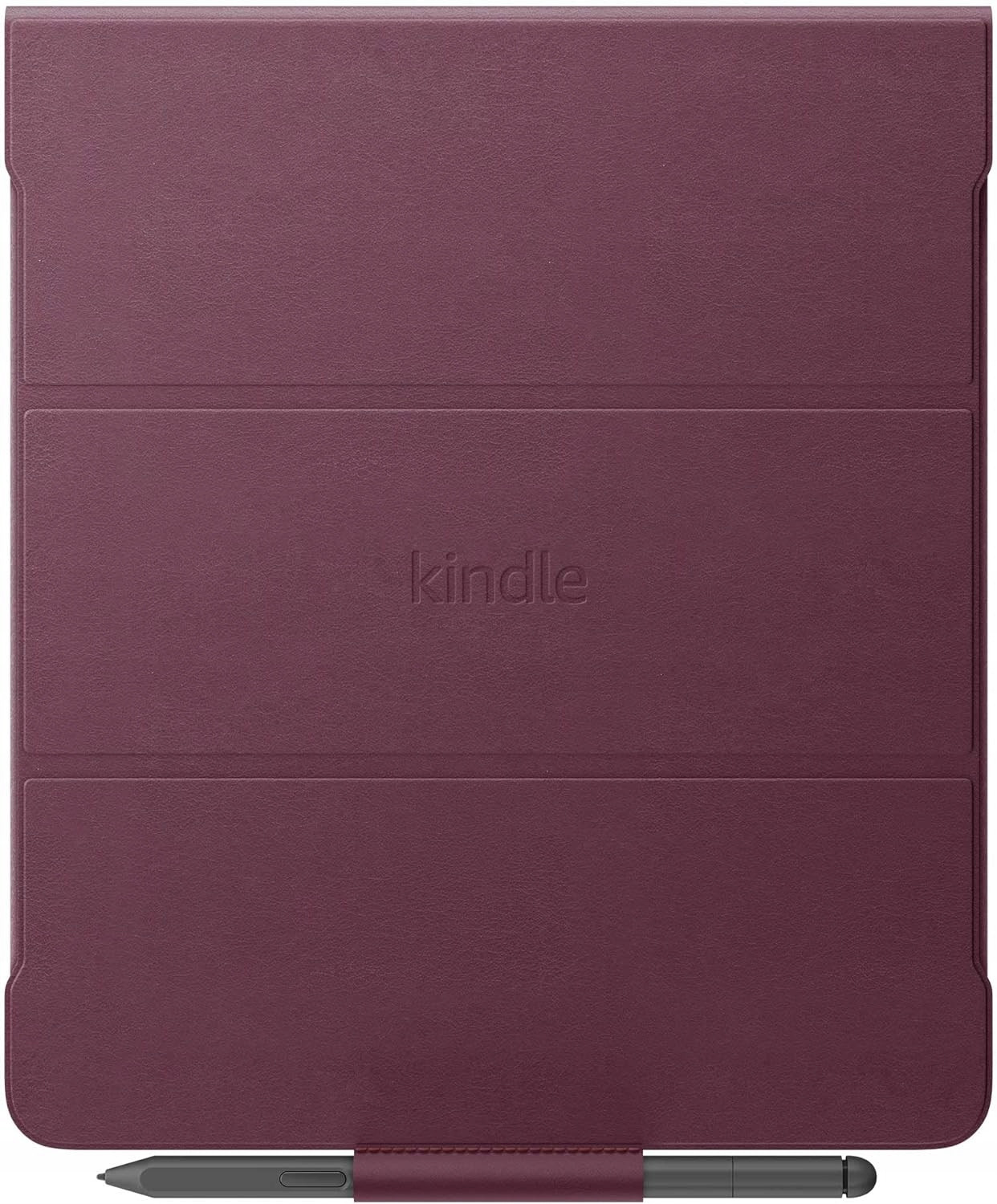 Originální obal Amazon Kindle Scribe, Kslebl, pravá kůže, stojánek, červené