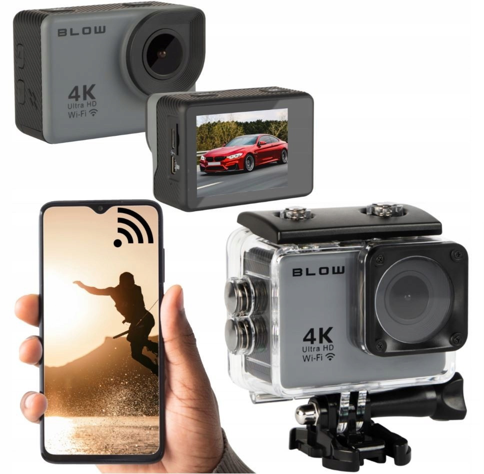 Akční Kamera Action Gopro 4U Příslušenství Wifi 4K Širokoúhlý Objektiv 170