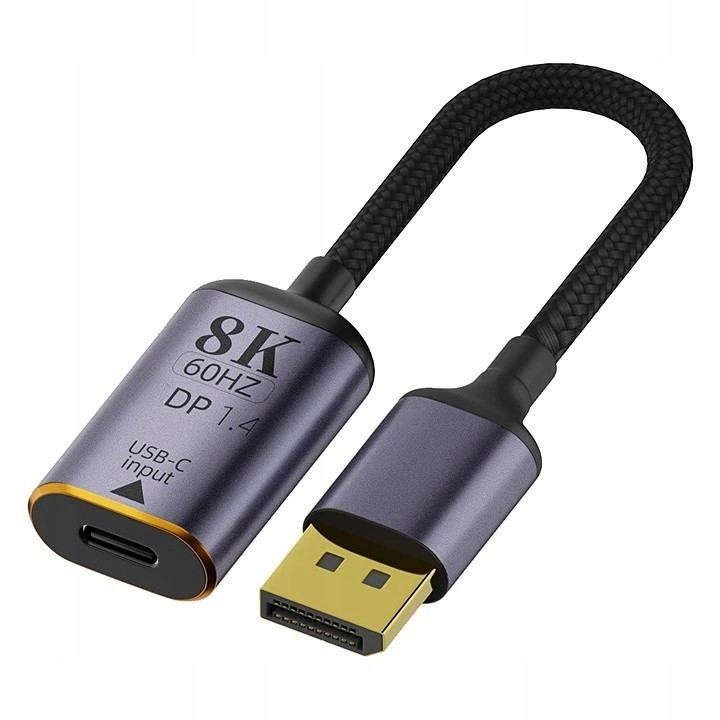 Adaptér Displayport Dp Usb-c 1.4 8K 60HZ Typ C Převodník