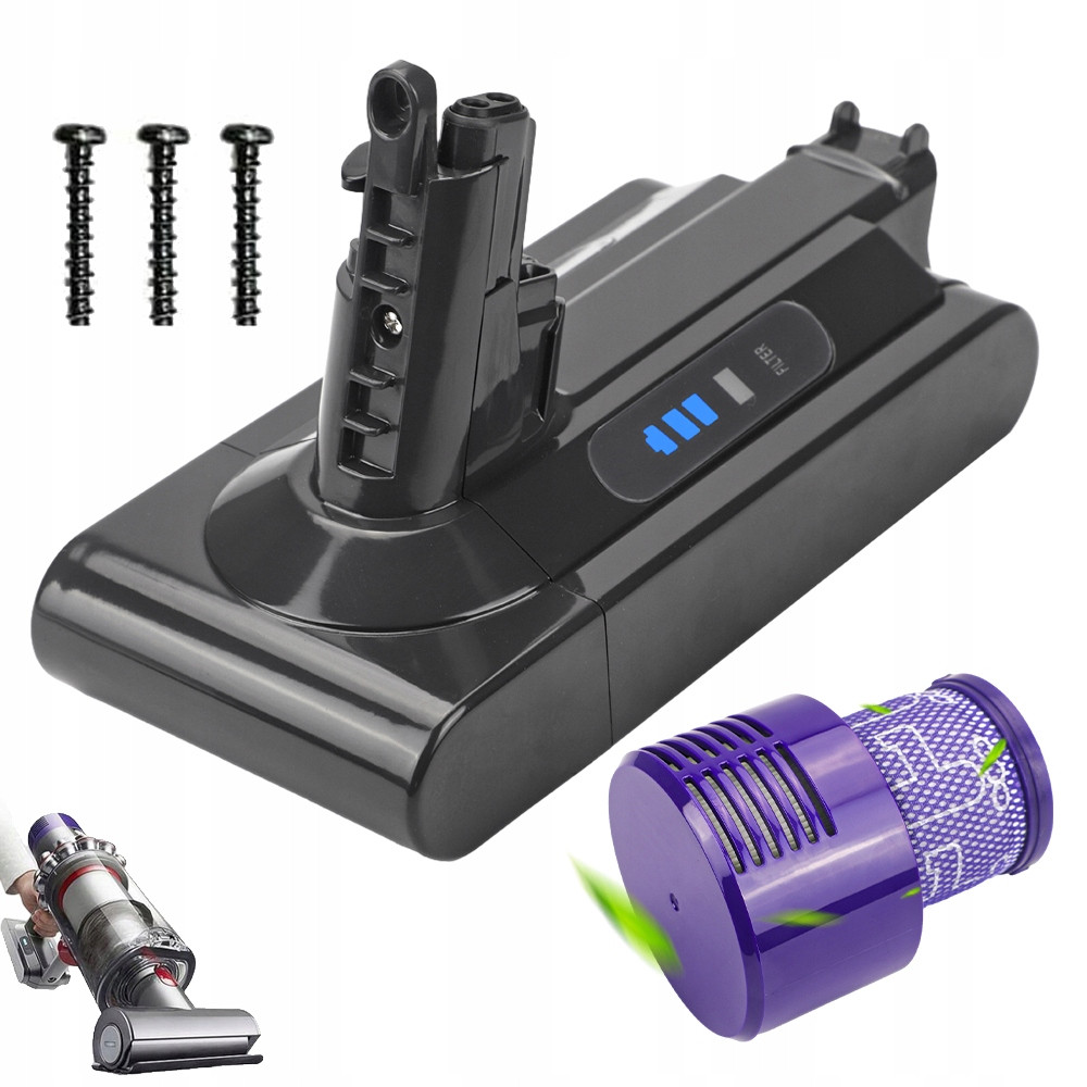 Baterie Je Vhodná Pro Dyson V10 25.2V 6000MAH Vyměňte Baterii Vysavač