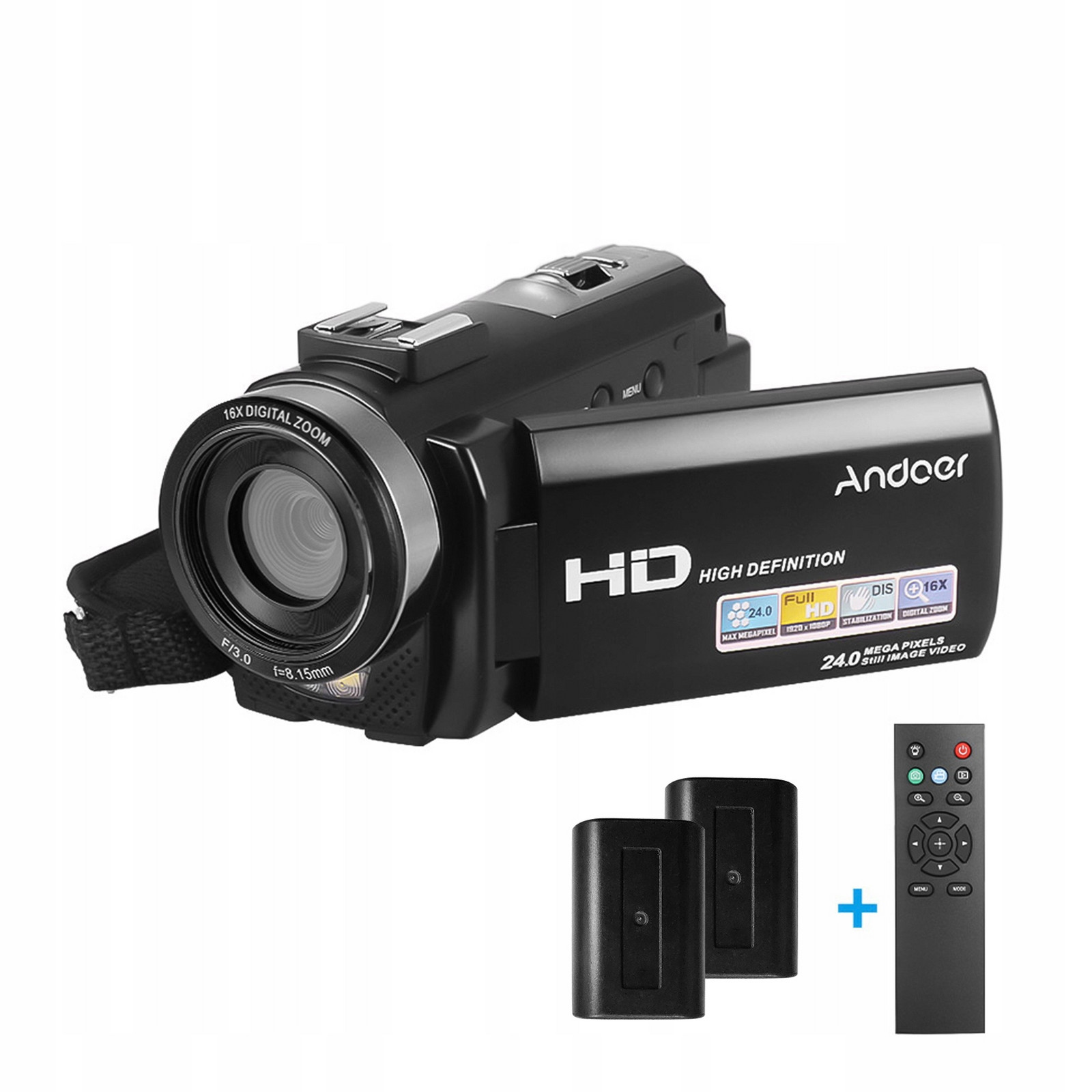 Full Hd digitální kamera Andoer HDV-201LM