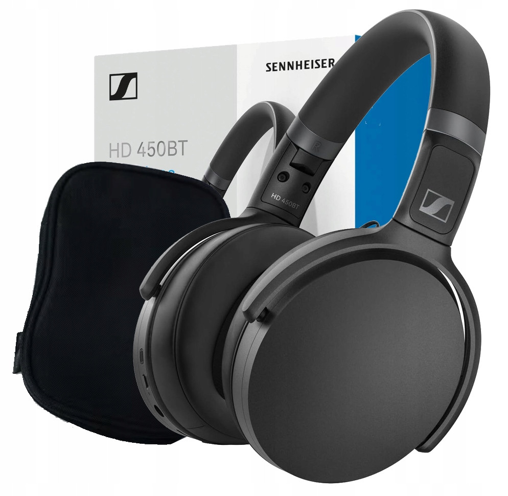 Bezdrátová Sluchátka Kolem Uší Sennheiser Hd 450BT Wireless Anc Pouzdro