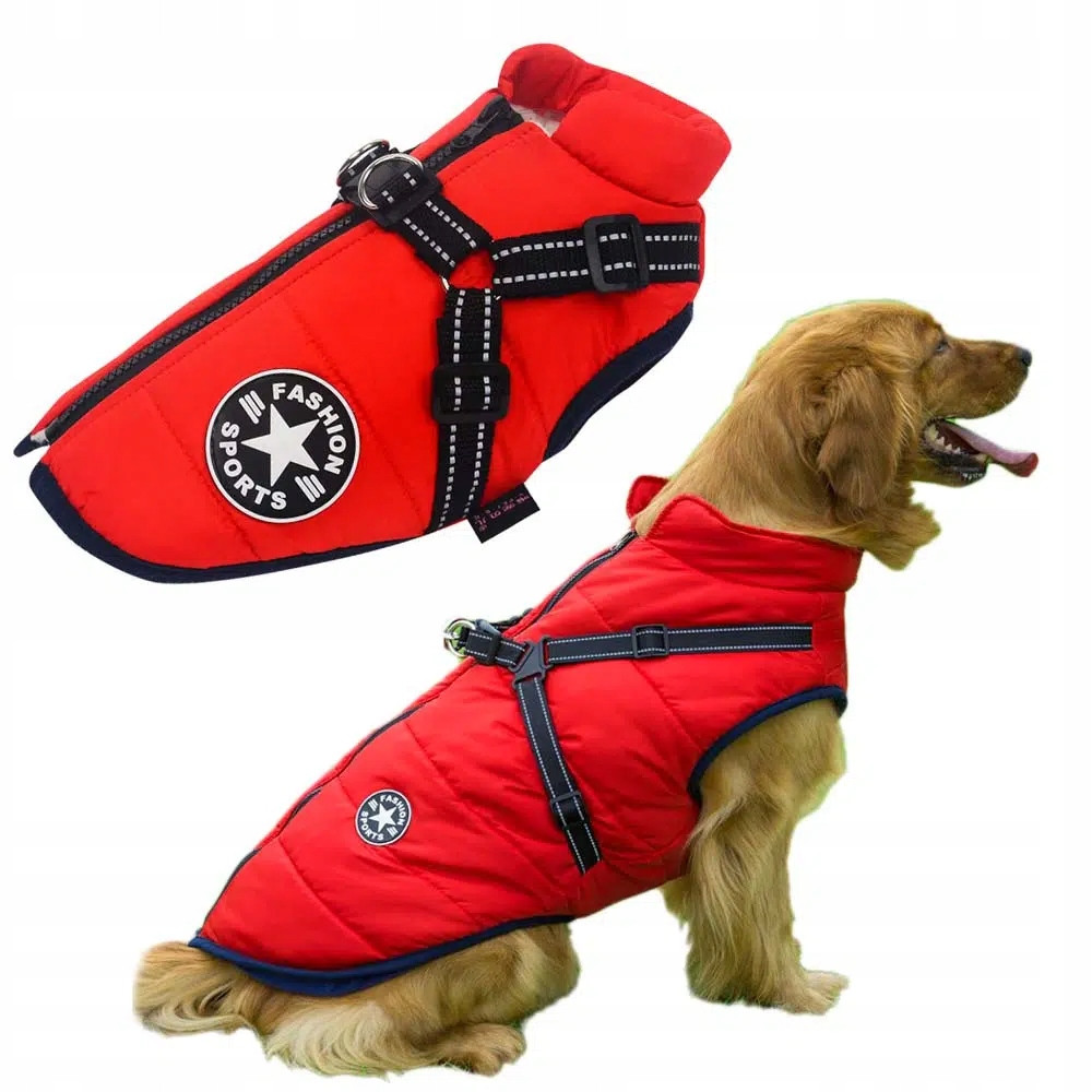 Bunda pro psa se šlemi Fashion Sports Červená 5XL