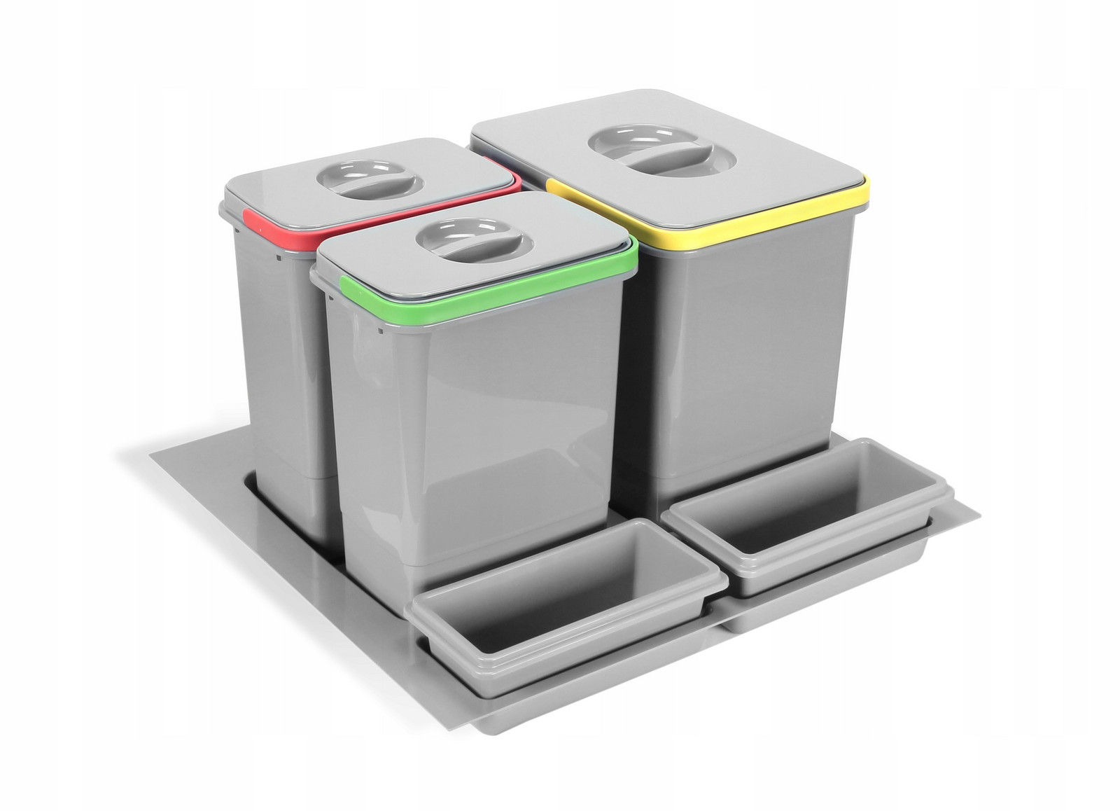 odpadkový koš vložka do zásuvky 600 3 nádoby
