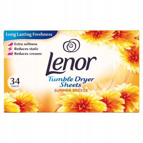 Lenor Vonné ubrousky do sušičky 34 ks Summer Breeze